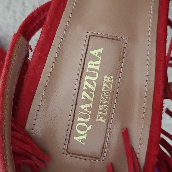 Aquazzura Wild Fringe Sandal 105 NEW IN BOX!! - Picture 6 of 7